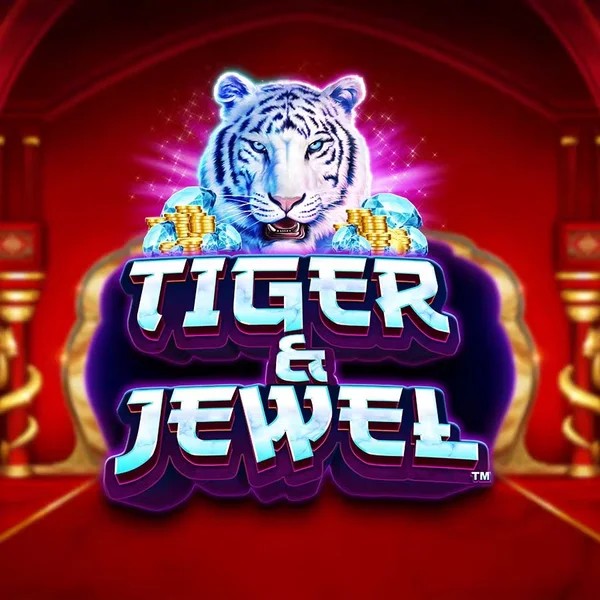 Slots logo of Tiger and Jewel from Greentube at Magneticslots Casino